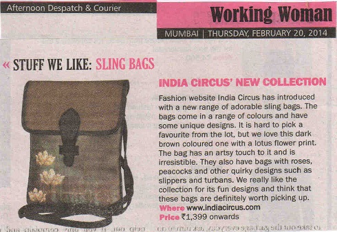 India Circus featured in Afternoon Dispatch and Courier 