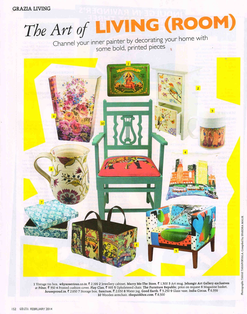 India Circus featured in Grazia Living 