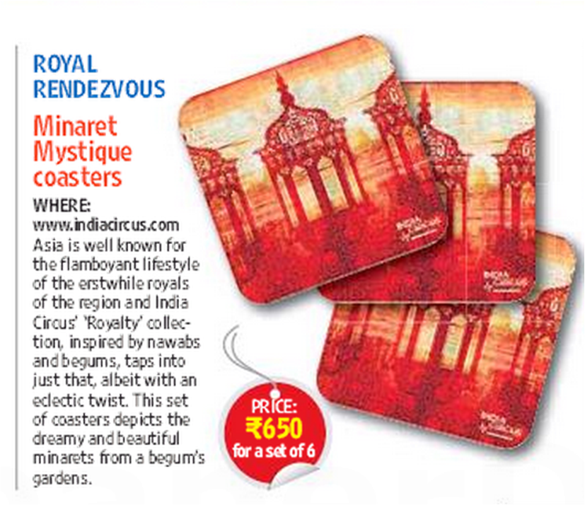 Minaret Mystique Coasters in HT Estates