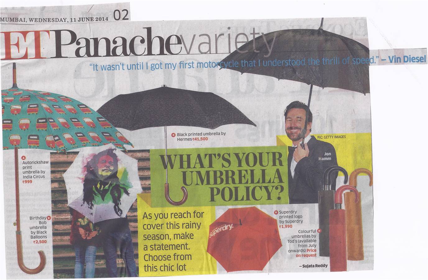 IndiaCircus Umbrella in ET Panaach