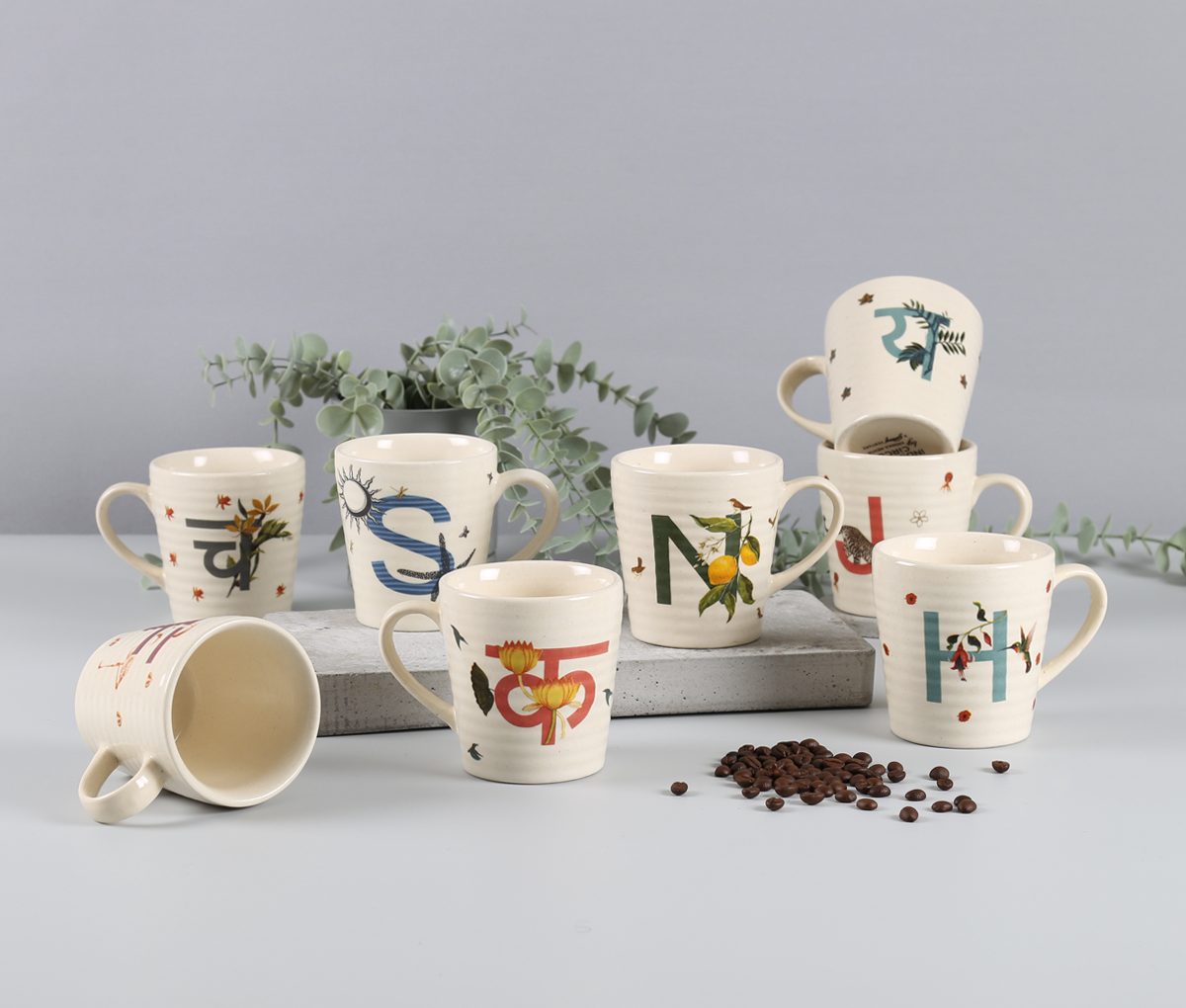Alphabet Mugs - a way to make your gift more personalized!
